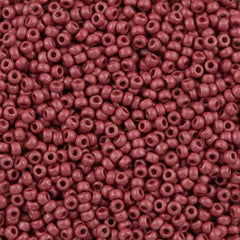 Miyuki Round Seed Bead 11/0 Duracoat Matte Galvanized Light Cranberry (4211F)
