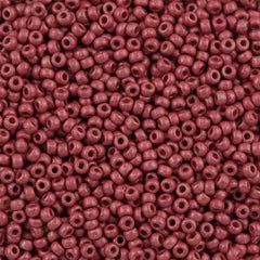 Miyuki Round Seed Bead 11/0 Duracoat Matte Galvanized Light Cranberry 22g Tube (4211F)