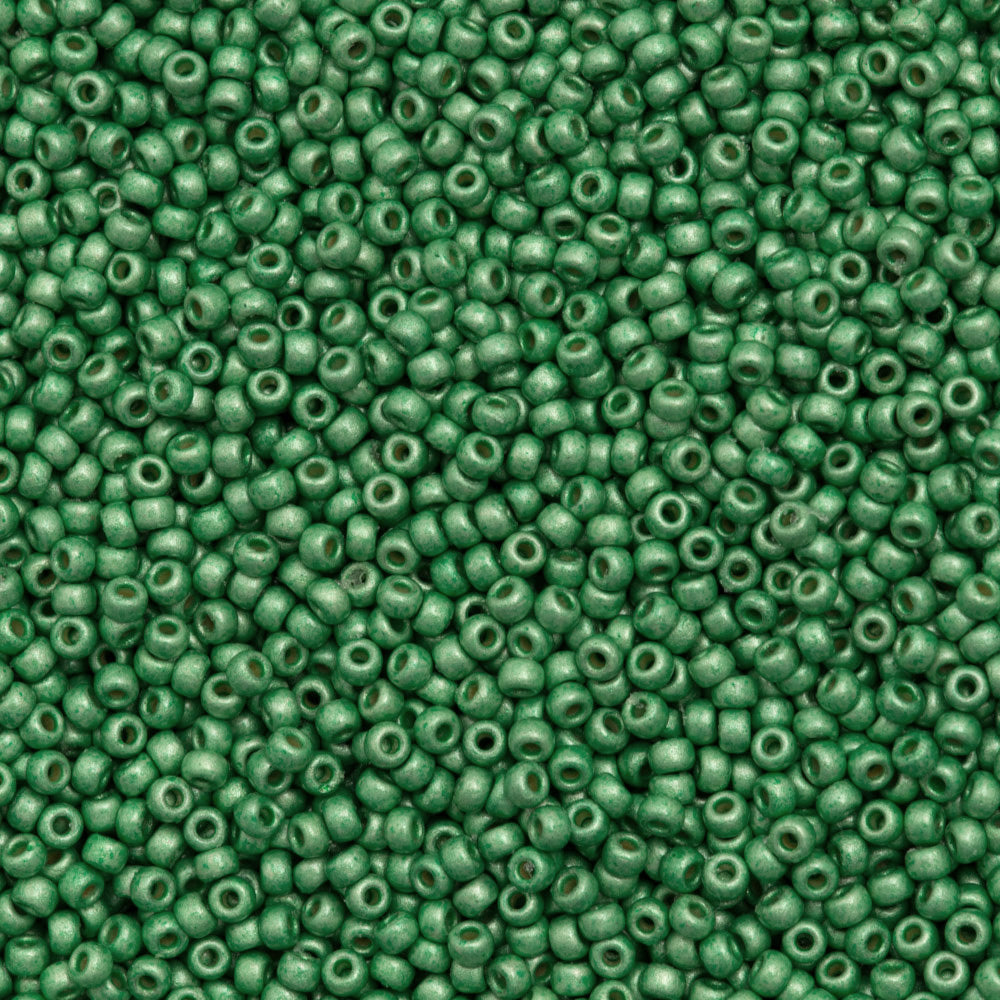 Miyuki Round Seed Bead 11/0 Duracoat Matte Galvanized Dark Mint Green (4214F)