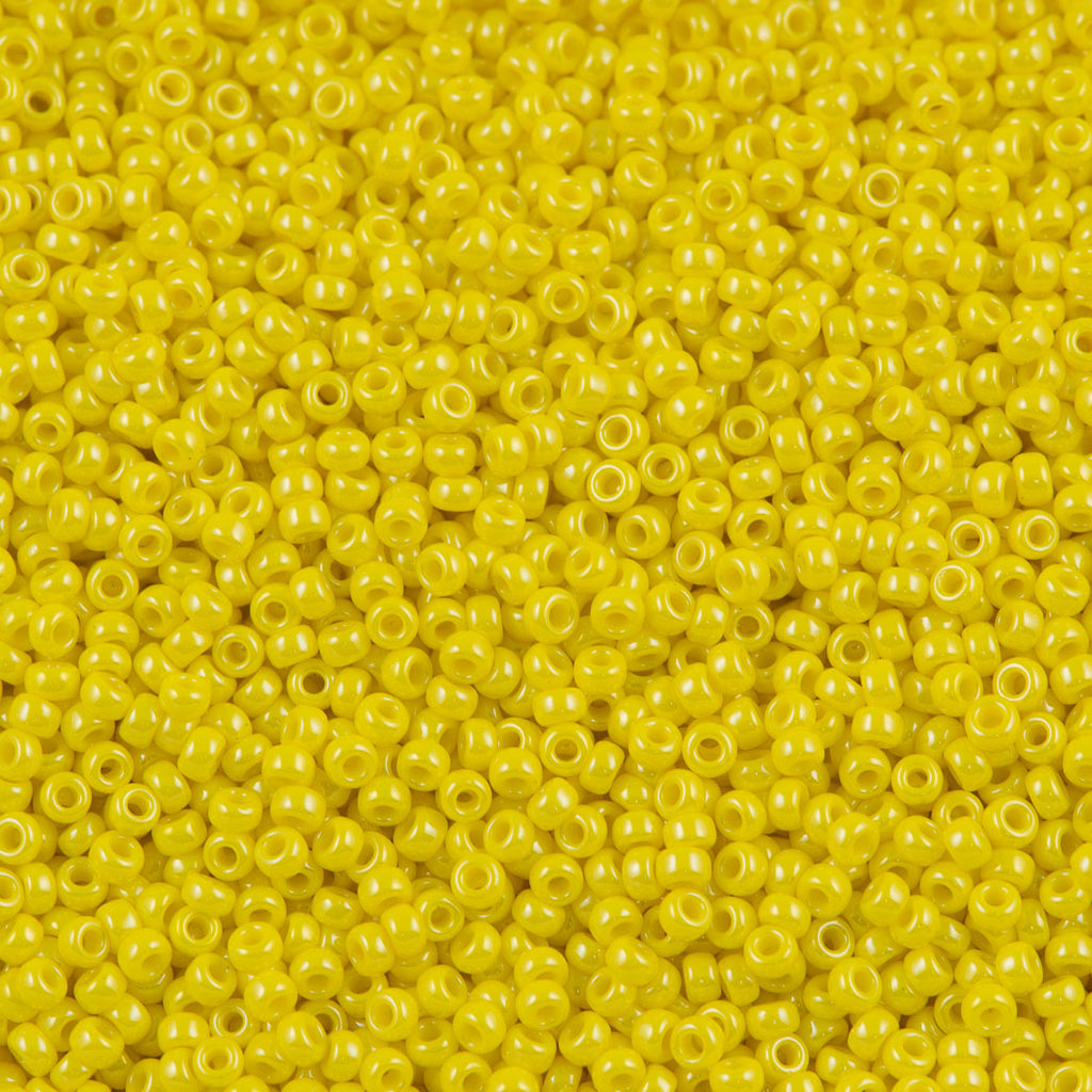 Miyuki Round Seed Bead 11/0 Opaque Yellow Luster (422)
