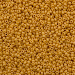 50g Miyuki Round Seed Bead 11/0 Duracoat Dyed Opaque Banana (4452)