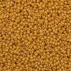 50g Miyuki Round Seed Bead 11/0 Duracoat Opaque Banana (4452)