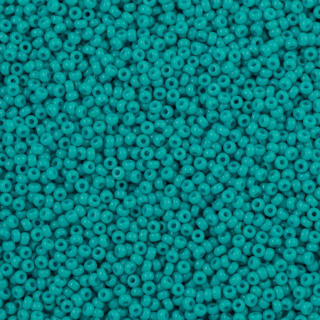 50g Miyuki Round Seed Bead 11/0 Duracoat Opaque Underwater Blue (4480)