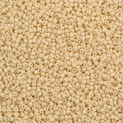 Miyuki Round Seed Bead 11/0 Opaque Dark Cream 22g Tube (492)