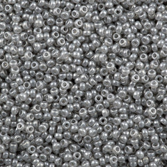 Miyuki Round Seed Bead 11/0 Grey Ceylon 22g Tube (526)