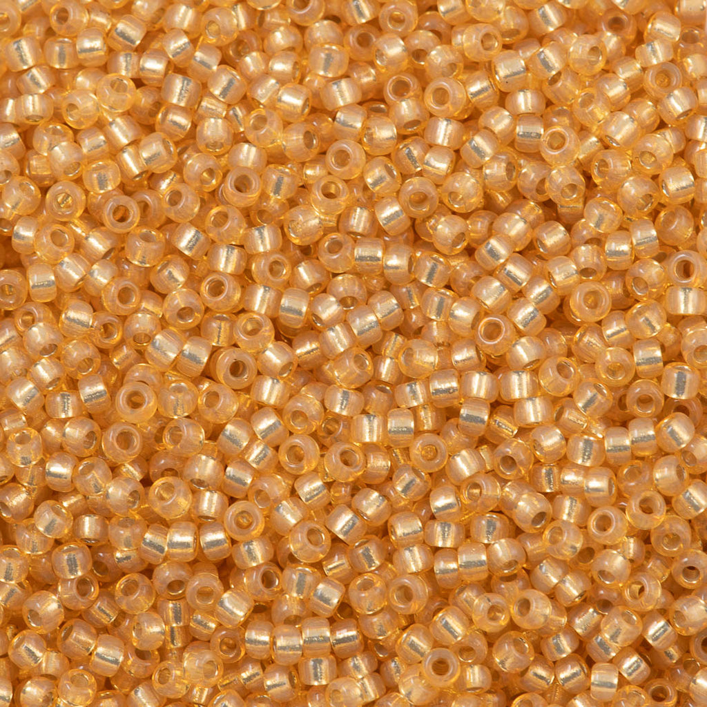 Miyuki Round Seed Bead 11/0 Silver Lined Apricot (552)