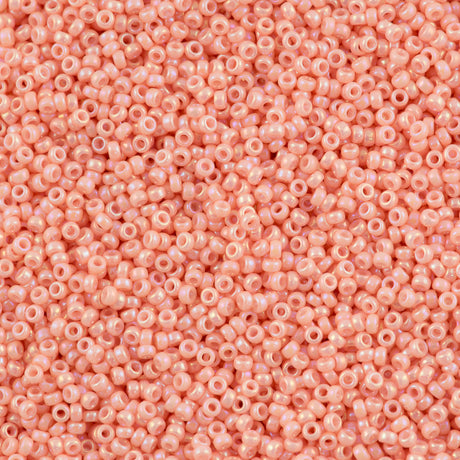 Miyuki Round Seed Bead 11/0 Opaque Salmon Luster (596)