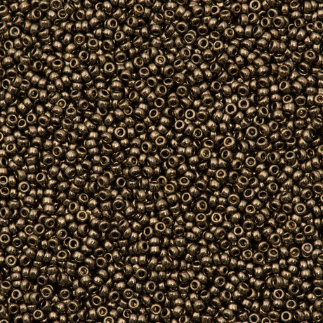 Miyuki Round Seed Bead 11/0 Metallic Dark Bronze (457)