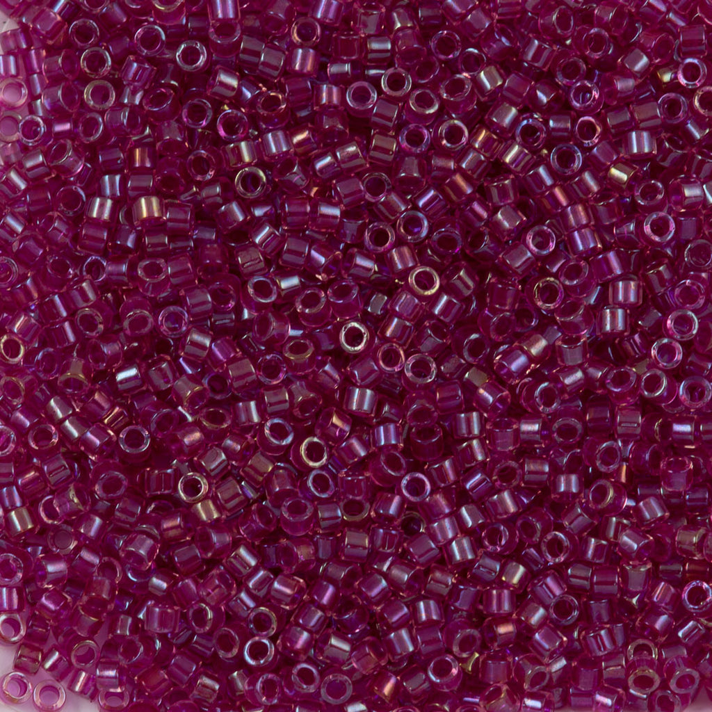 Miyuki Delica Seed Bead 11/0 Fancy Inside Dyed Magenta DB2389