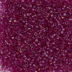Miyuki Delica Seed Bead 11/0 Fancy Inside Dyed Magenta 7g Tube DB2389
