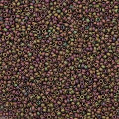 50g Miyuki Round Seed Bead 11/0 Opaque Matte Olive Rose (2035)