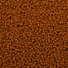 50g Miyuki Round Seed Bead 11/0 Duracoat Dyed Opaque Persimmon (4458)