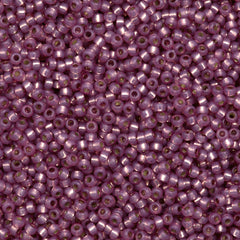 Miyuki Round Seed Bead 11/0 Duracoat Silver Lined Dyed Lilac (4246)