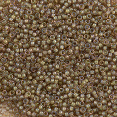Miyuki Round Seed Bead 15/0 Taupe Lined Smoky Amethyst AB (1837)