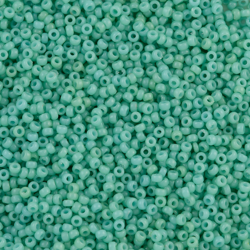 Miyuki Round Seed Bead 15/0 Duracoat Dyed Opaque Sea Opal (4475)