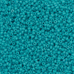 Miyuki Round Seed Bead 15/0 Duracoat Dyed Opaque Nile Blue 2-inch Tube (4478)