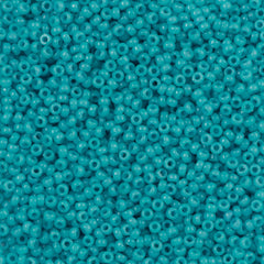Miyuki Round Seed Bead 15/0 Duracoat Dyed Opaque Nile Blue 2-inch Tube (4478)