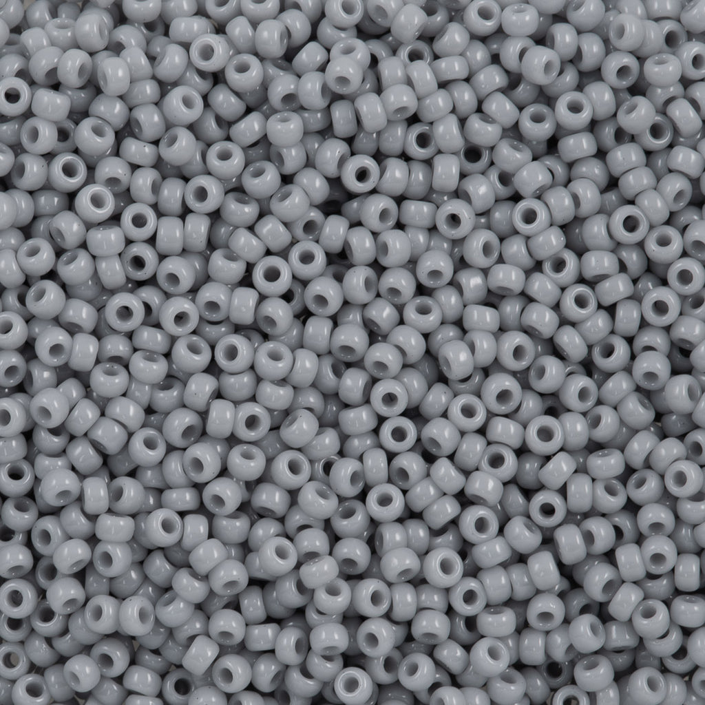 Miyuki Round Seed Bead 15/0 Opaque Cement Grey 10g (498)