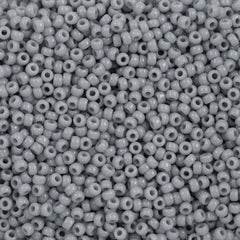 Miyuki Round Seed Bead 15/0 Opaque Cement Grey 10g (498)