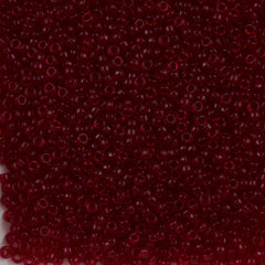 Miyuki Round Seed Bead 15/0 Transparent Dark Ruby 2-inch Tube (141D)