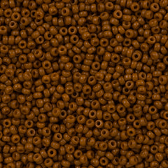 Miyuki Round Seed Bead 15/0 Duracoat Dyed Opaque Sienna 2-inch Tube (4459)