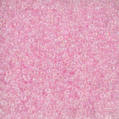 Miyuki Round Seed Bead 15/0 Transparent Pink AB (266)