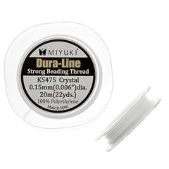 Miyuki DURA-LINE Crystal .15mm beading thread 20 Meter