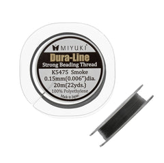 Miyuki DURA-LINE Smoke Grey .15mm beading thread 20 Meter