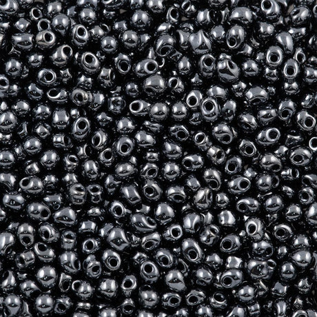 Miyuki Drop Fringe Seed Bead Metallic Hematite 10g (451)