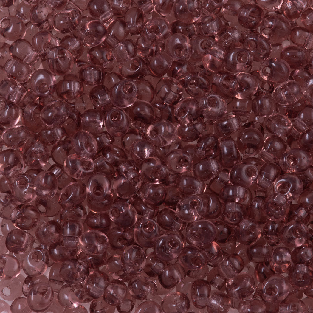 Miyuki 4mm Magatama Seed Bead Transparent Amethyst 10g (142)