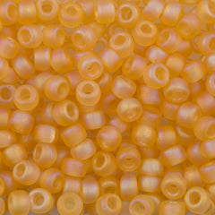 Miyuki Round Seed Beads 5/0 Matte Transparent Topaz AB 20g Tube (133FR)