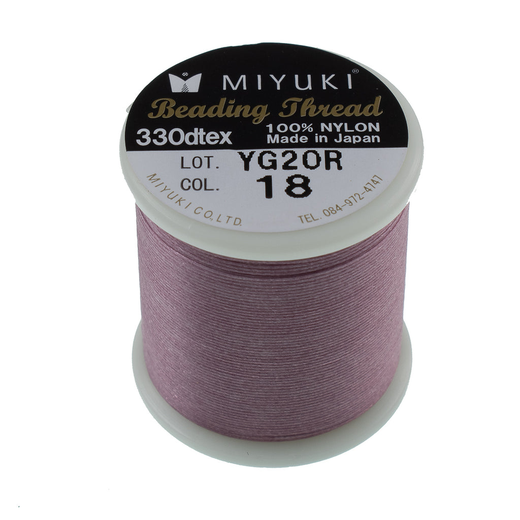 Miyuki Beading Thread Rose 50 Meter Spool 330dtex Aura Crystals, LLC