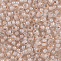 Miyuki Round Seed Bead 6/0 Inside Color Lined Light Mocha (215)