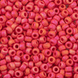 Miyuki Round Seed Bead 6/0 Opaque Vermilion Red Matte AB (407FR)