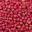 Miyuki Round Seed Bead 6/0 Opaque Matte Dark Red AB (408FR)