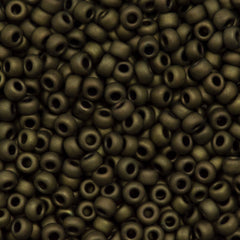 Miyuki Round Seed Bead 6/0 Matte Metallic Dark Olive (2004)
