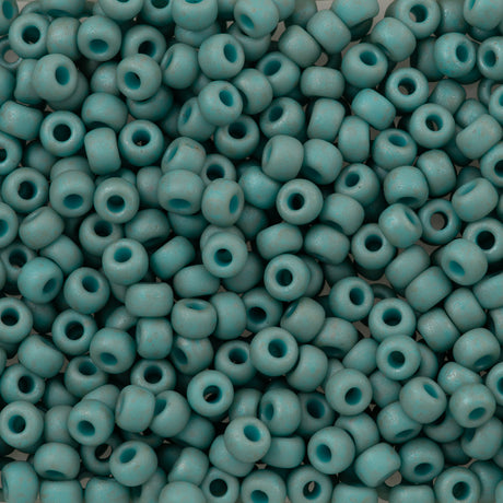 Miyuki Round Seed Bead 6/0 Opaque Matte Pale SeaFoam (2028)