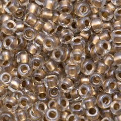 Miyuki Round Seed Bead 6/0 Inside Color Lined Gold Luster 20g Tube (234)