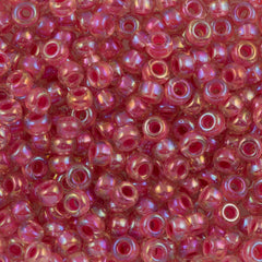 Miyuki Round Seed Bead 6/0 Fuchsia AB 20g Tube (355)