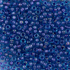 Miyuki Round Seed Beads 8/0 Purple Aqua (1827)