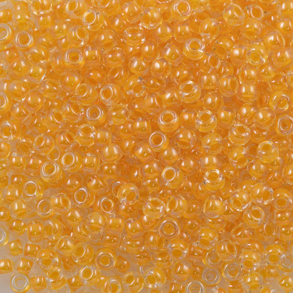 Miyuki Round Seed Bead 8/0 Inside Color Lined Canary Yellow (202)