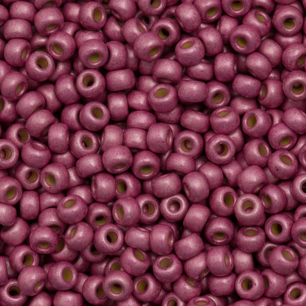 Miyuki Round Seed Bead 8/0 Duracoat Matte Galvanized Hot Pink (4210F)