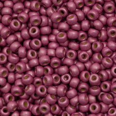 Miyuki Round Seed Bead 8/0 Duracoat Matte Galvanized Hot Pink 22g Tube (4210F)