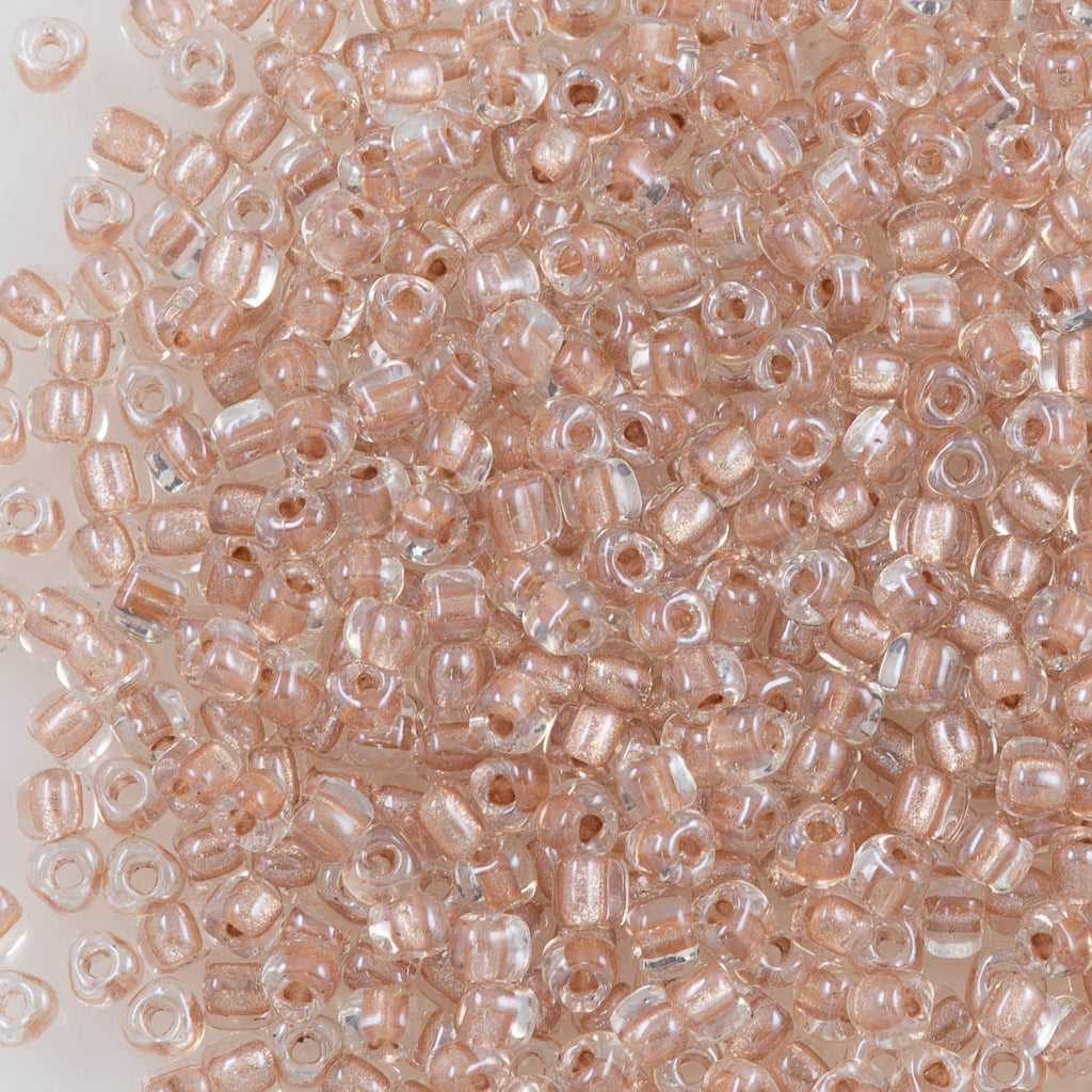 Miyuki Triangle Seed Bead 8/0 Inside Color Lined Sparkle Blush (1525)