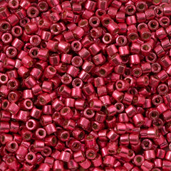 Miyuki Delica Seed Bead 10/0 Duracoat Galvanized Light Cranberry 7g Tube DBM1841