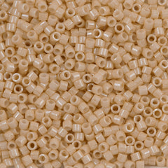Miyuki Delica Seed Bead 10/0 Opaque Light Tan Luster 7g Tube DBM204
