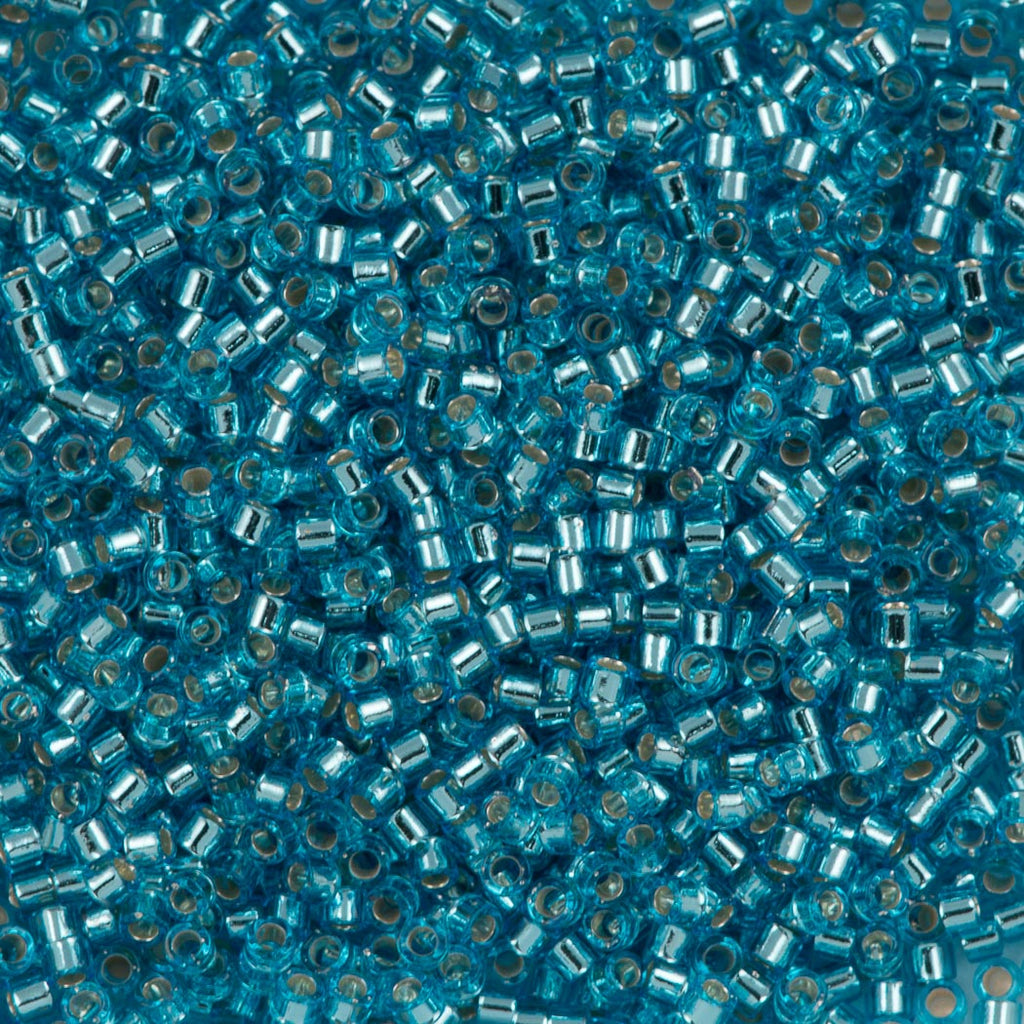 Miyuki Delica Seed Bead 11/0 Silver Lined Aqua DB1209