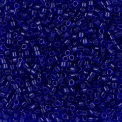 Miyuki Delica Seed Bead 11/0 Transparent Cobalt 2-inch Tube DB707