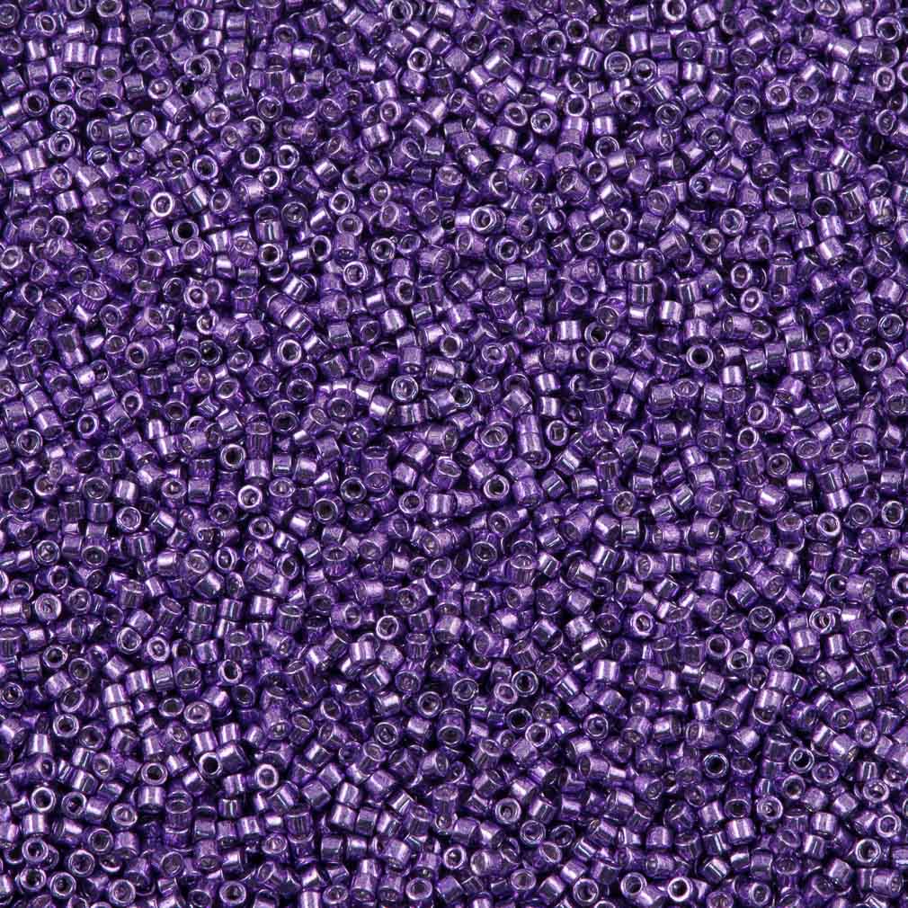 Miyuki Delica Seed Bead 11/0 Galvanized Purple 2-inch Tube DB430