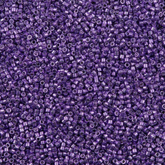 25g Miyuki Delica Seed Bead 11/0 Galvanized Purple DB430
